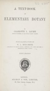 A Text Book of Elementary Botany 1905