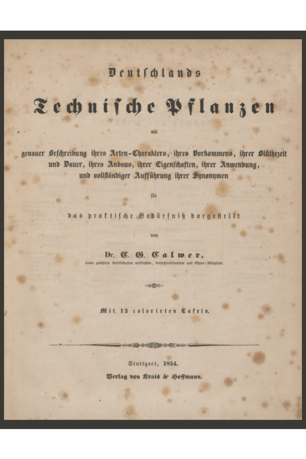 Deutschlands Technische Pflanzen