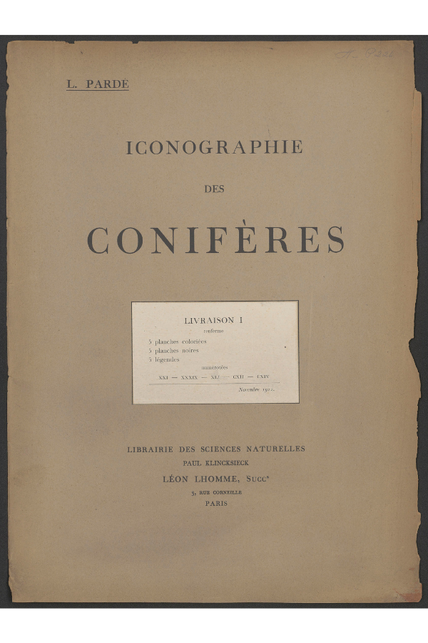 Iconographie des conifères title page
