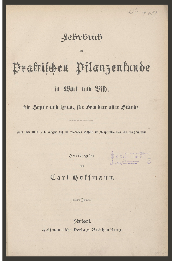 Lehrubuch der Praktischen Pflanzenkunde in Wort unde Bild title page