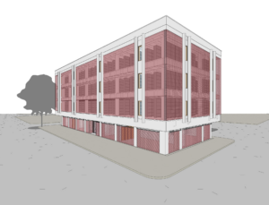 Sketch of the Lloyd Library building