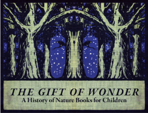 The Gift of Wonder poster Dark Trees on a deep blue snowy sky